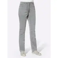 Casual Looks Bequeme Jeans , Damen, Gr. 225, Extrakurzgrößen, grau (steingrau), 98% Baumwolle, 2% Elasthan, unifarben, lang, Jeans Bequeme Jeans