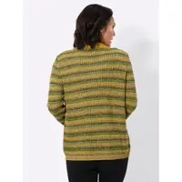 Casual Looks WITT WEIDEN Strickjacke in oliv-ocker-gemustert | Gr.: 44