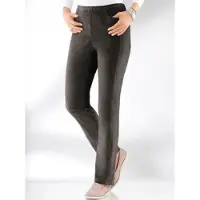Casual Looks Schlupfhose , Damen, Gr. 24, Kurzgrößen, grau, 98% Baumwolle, 2% Elasthan, unifarben, lang, Hosen Schlupfhose