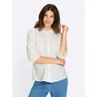Sieh an! 3/4-Arm-Bluse in weiß | Gr.: 56