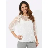 Witt Weiden Spitzen-Bluse in ecru | Gr.: 46