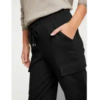 Rick Cardona By Heine Jogger Pants, Damen, Gr. 42, Normalgrößen, schwarz, 70% Baumwolle, 25% Polyester, 5% Elasthan, , unifarben, lang, Hosen Jogger Pants