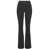 Arizona Bootcut-Jeans , Damen, Gr. 18, K + L Gr, schwarz, Denim/Jeans, Obermaterial: 98% Baumwolle, 2% Elasthan, Basic, comfort fit lang, Jeans Bootcut-Jeans, hohe Leibhöhe