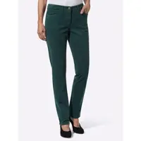 Inspirationen Cordhose , Damen, Gr. 25, Kurzgrößen, blau (petrol), 98% Baumwolle, 2% Elasthan, unifarben, lang, Hosen Cordhose