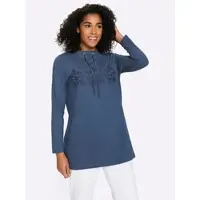 Sieh an! Longshirt in jeansblau-marine | Gr.: 40