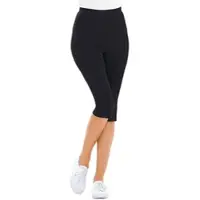 Goldner Kurzgröße: Lässige Baumwollhose mit Dehnbund in schwarz | Gr.: 23