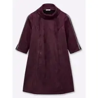 Sheego Velours-Kleid in burgund | Gr.: 56