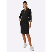 Création L Shirtkleid "Modal-Mix-Kleid", Damen, Gr. 40, Normalgrößen, schwarz, Jersey, 50% Modal, 44% Polyester, 6% Elasthan, unifarben, knielang, Kleider Shirtkleid