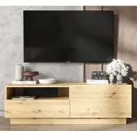 Meble Lindner TV-Schrank Enjoy TV-Lowboard Loft Style Schublade Modern Lindner Möbel 120cm x 37cm x 35cm Farbe: Eiche artisan matt