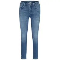 Bugatti 5-Pocket-Jeans "Basic Essential", Damen, Gr. L46, Langgrößen, blau (marine), 81% Baumwolle, 9% Polyester, 6% Elastomultiester, 4% Elasthan, Jeans 5-Pocket-Jeans, mit Flexcity-Stretch