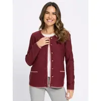 Sieh an! Strickjacke in dunkelrot-rosenholz | Gr.: 56