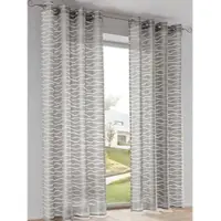 Kutti Heimtextilien Gardine HEINE HOME Gr. 2, grau, B:135cm H:175cm, Polyester, Gardinen, Gardine