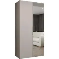 MEBLE KRYSPOL , Kleiderschrank, Schrank 100 cmx202x52, Kaschmir, Kaschmir