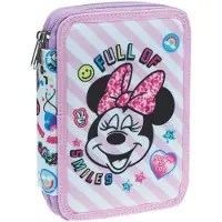 Disney Minnie Smiles gefülltes Federmäppchen, 2 Etagen