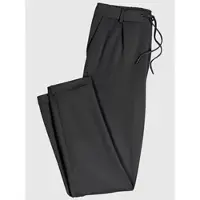 Inspirationen Jogger Pants , Damen, Gr. 19, Kurzgrößen, schwarz, 58% Viskose, 36% Polyamid, 6% Elasthan, unifarben, Hosen Jogger Pants
