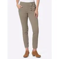 HEINE Cordhose , Damen, Gr. 42, Normalgrößen, braun (schlamm), 98% Baumwolle, 2% Elasthan, unifarben, lang, Hosen Cordhose