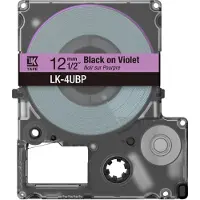 Epson Colour Tape – Violet/Black 12mm(8m) – LK-4UBP, Schwarz, Violett, Wärmeübertragung, LabelWorks LW-C410, 1,2 cm, 1 Stück(e), 70 mm