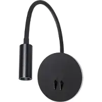 ARTE LAMP LED-Lampe für Schlafzimmer – Innen-Wandleuchte mit weißer Metallfassung und Kabel.Color:Weiß,Size:3