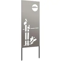 Syfax Garten Sichtschutz-Leinwand Rostoptik 50 x 140 cm