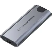 Conceptronic DANTE05G M.2 NVMe SSD-Gehäuse USB 3.2 Gen 2, SSD-Gehäuse, M.2, M.2, 10 Gbit/s, USB Anschluss, Grau