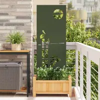Syfax Garten Sichtschutz-Leinwand Olivgrün 50 x 140 cm