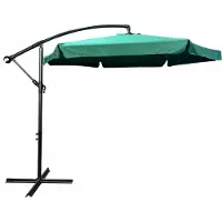 RAUMHIRSCH FURNITURE raumhirsch Ampelschirm CYNIA 300x300 cm Sonnenschirm Marktschirm Kurbelschirm Gartenschirm Neigbar Wasserdicht Grün