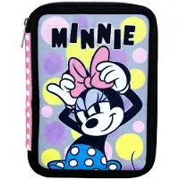 Disney Minnie Pretty in Pink Federmäppchen gefüllt 2 Etagen