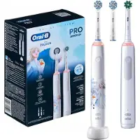 Oral-B Pro 3 White elektrische Zahnbürste + Junior 6+ Frozen