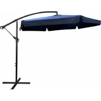 RAUMHIRSCH FURNITURE raumhirsch Ampelschirm CYNIA 300x300 cm Sonnenschirm Marktschirm Kurbelschirm Gartenschirm Neigbar Wasserdicht Blau