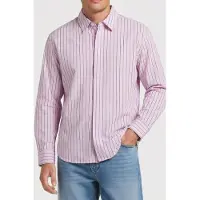 Calvin Klein Ls Multi Stripe Shirt Spring Lilac Größe: S | Business hemden Outlet | Herren | Violett
