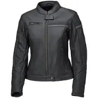 Held Midway Damen Schwarz Dunkelgrau Motorrad Lederjacke Größe 46