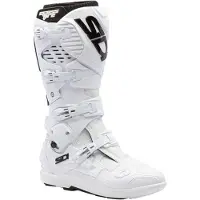 Sidi Crossfire 3 SRS Motocross Stiefel Unisex Leder weiß, 44