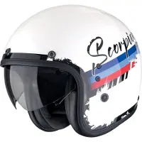 Scorpion Belfast Evo Adonis Jethelm Unisex Fiberglas weiß, XL