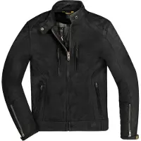 Merlin Mia Damen Motorrad Lederjacke, schwarz, S