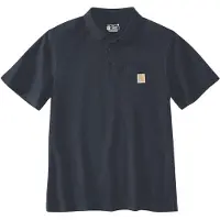 Carhartt Poloshirt Midweight S/S Pocket Herren Navy-L
