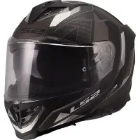 LS2 FF818 STORM III SPORTY Integralhelm XXXL in grau/schwarz