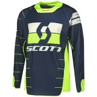 SCOTT Enduro Motocross Jersey, blau/gelb, S