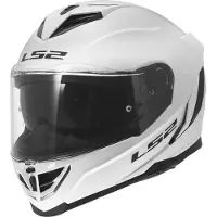 LS2 Storm III FF818 Motorradhelm mit Pinlock und Sonnenblende | Integralhelm Motorradhelm Sturzhelm | ECE 22.06 | Weiß Glänzend | 3XL (65-66 cm)
