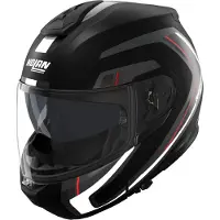Nolan N100-6 Radiante Klapphelm, schwarz/grau/rot, M (58)