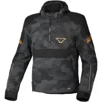 Macna Traffiq Camo wasserdichte Motorrad Textiljacke, schwarz/camouflage, L