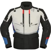 Modeka Trohn Motorrad Textiljacke, hellgrau/blau, M