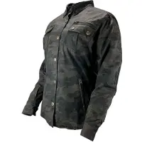 Bores Military Jack Damen Textiljacke, schwarz/camouflage, XXS