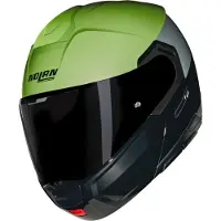 Nolan N90-3 06 Verniciatura Speciale N-Com Klapphelm, schwarz/neon-grün, S (56)