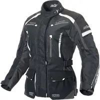 Büse Torino II Damen Motorrad Textiljacke, schwarz/weiß, 36