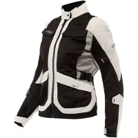 Dainese Desert Tex Damen Motorrad Textiljacke, schwarz/beige, 46