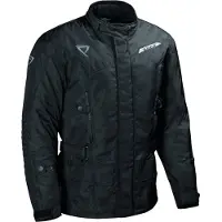 Difi Shuttle Aerotex Solid wasserdichte Motorrad Textiljacke, schwarz, 2XL