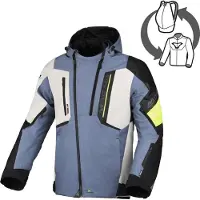 Sonstiges Macna Angle 2.0 wasserdichte Motorrad Textiljacke, grau/gelb, L