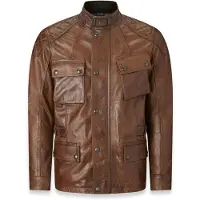 Belstaff Turner Braune Lederjacke Größe XL