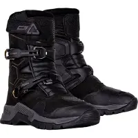 Leatt ADV HydraDri 7.5 Kurz Schwarze Wasserdichte Motorradstiefel Größe 43