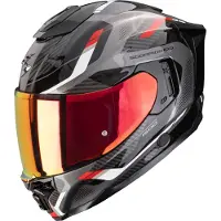 Scorpion Exo-1500 Air Sleek Helm, schwarz/grau/rot, XS (53/54)